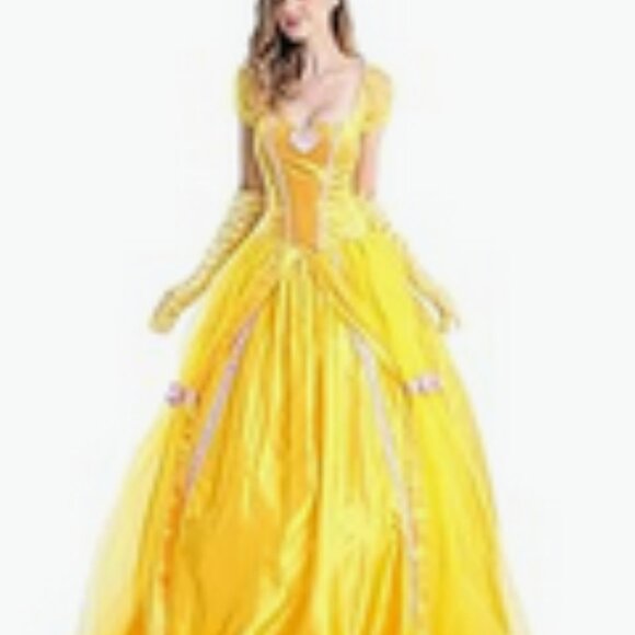 Princess Belle Costume Dress For Women, XXL - Picture 1 of 6